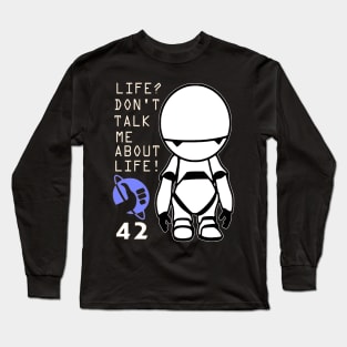 Marvin - Hitchhiker's Guide to the Galaxy Long Sleeve T-Shirt